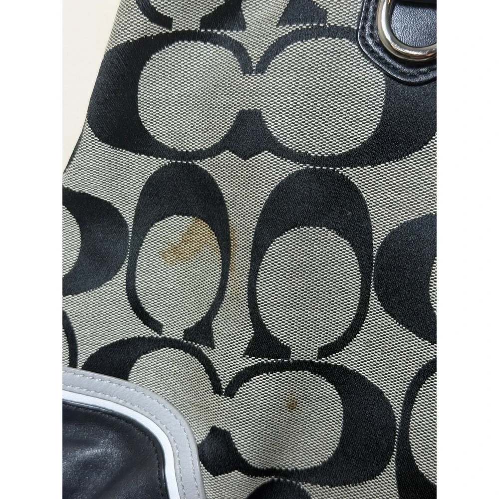 Coach Ashley signature Carryall  Black and Gray